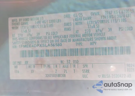 2025 Ford Bronco Heritage Edition from USA, damaged, VIN 1FMEE4DPXSLA56580